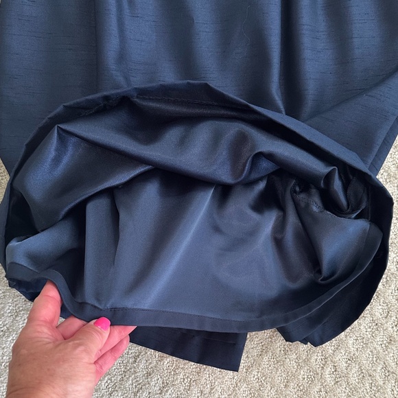 Tahari ASL Sleeveless Sheath Cocktail Dress Navy Blue 6 NWT Feminine Cocktail - Picture 8 of 15